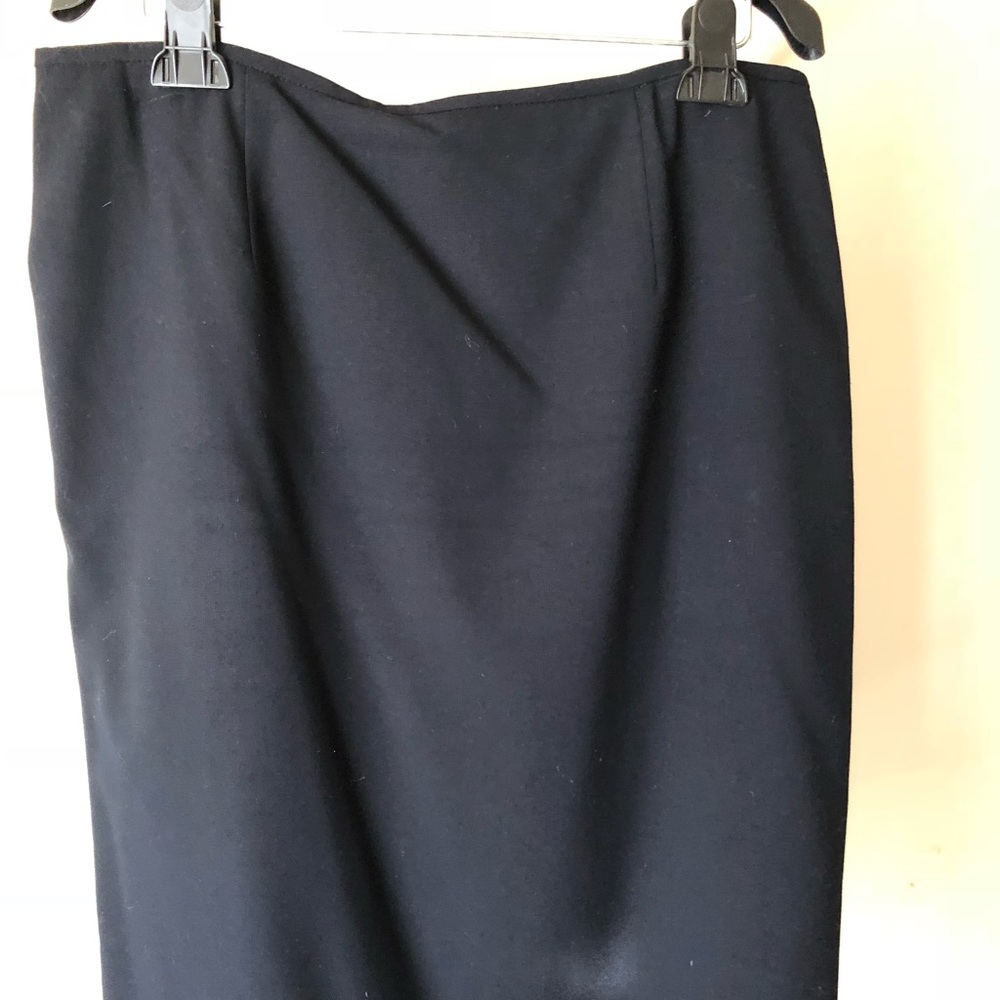 Classic black suit skirt